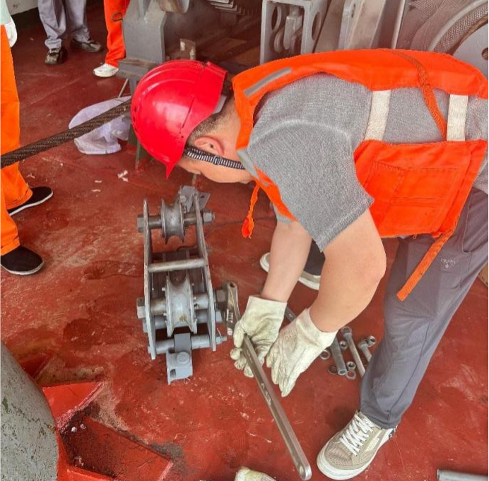 El sistema de monitoreo de tensión constante del cabrestante Weite garantiza la construcción segura del "Changyan 1".
