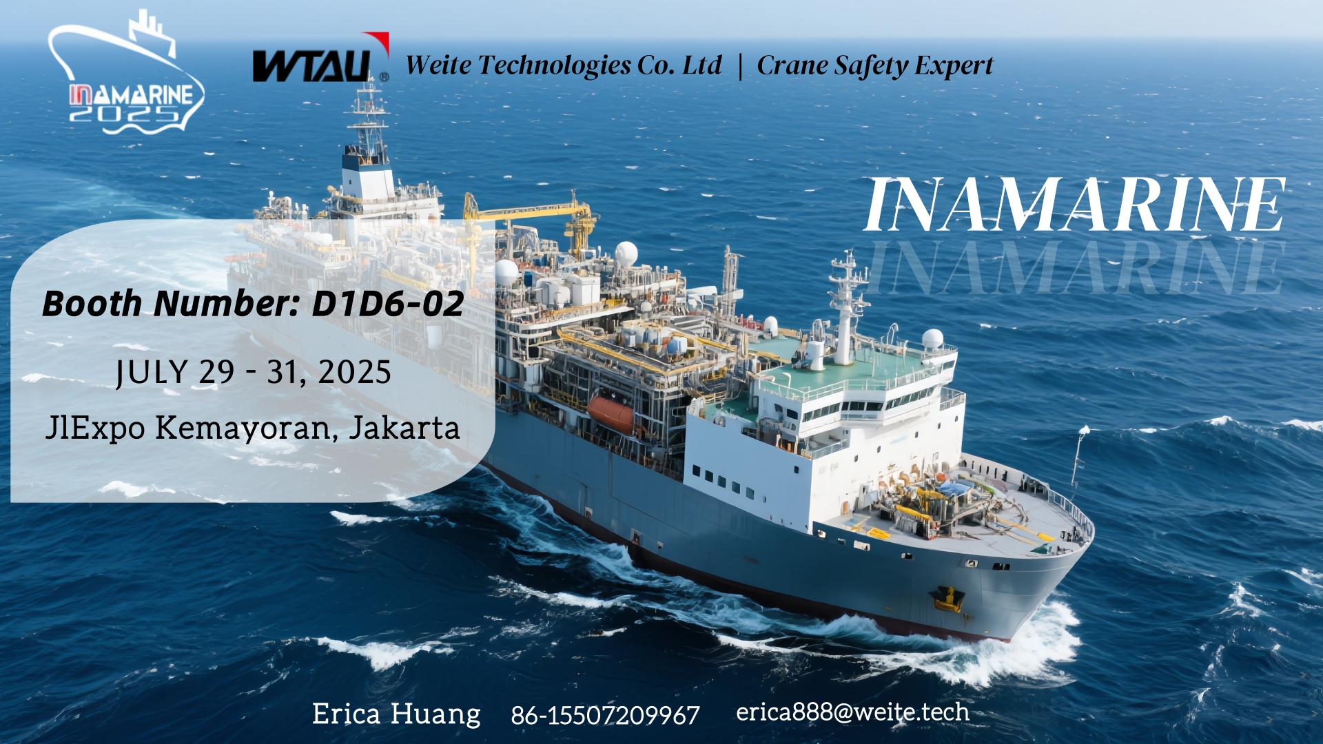 Yichang Weite asistirá a la Exposición Marítima y Naval de Indonesia 2025 (INAMARINE)