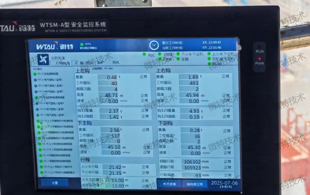 El sistema de monitoreo de seguridad de Weite se aplicó con éxito en una grúa pórtico de 300T en un astillero de Shenzhen China Merchants Group.
