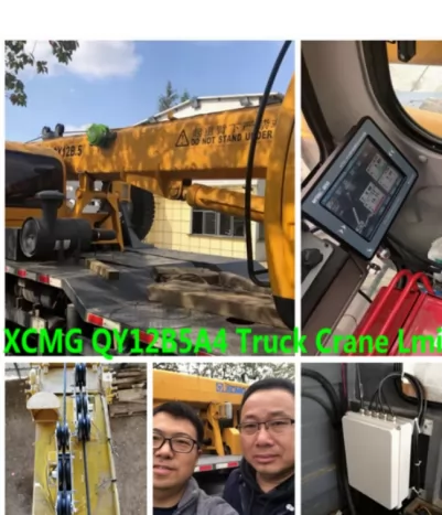 XCMG 12t QY12B Truck Crane instaló un sistema indicador de carga segura WTL-A700 con un juego completo de repuestos LMI para grúa