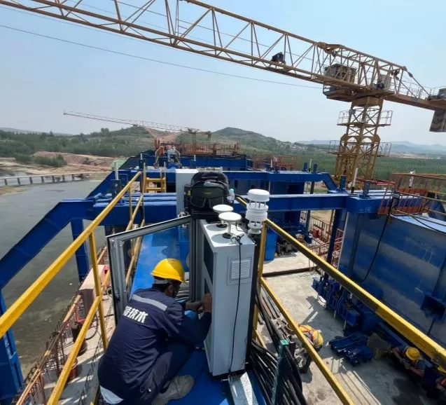 La informatización de la máquina de construcción de puentes, la cesta colgante inteligente y otras soluciones de WTAU se han implementado en la construcción del ferrocarril de alta velocidad de Weisu.