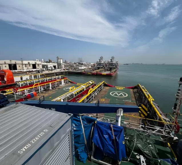 La grúa de cubierta LMI de WTAU llega a Oriente Medio, proporcionando una sólida barrera de seguridad para el mayor armador de Arabia Saudí.